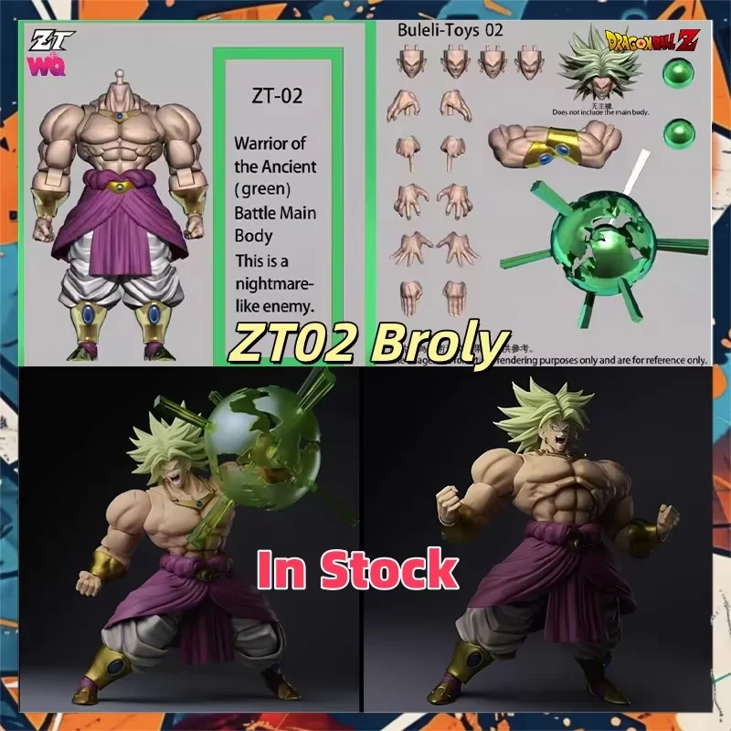 В наличии: Фигурка ZT Studio Broly ZT02, Dragon Ball Super Saiyan Broly, 10 дюймов, Воин Древних, коллекционная модель, игрушка