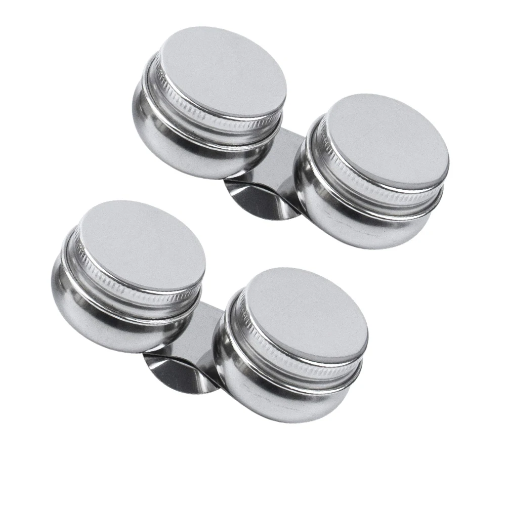 

2 Pack Stainless Steel Oil Painting Double Palette Cup with Screw Lid Dipper Palette Cup with Clip for Watercolor Acrylic