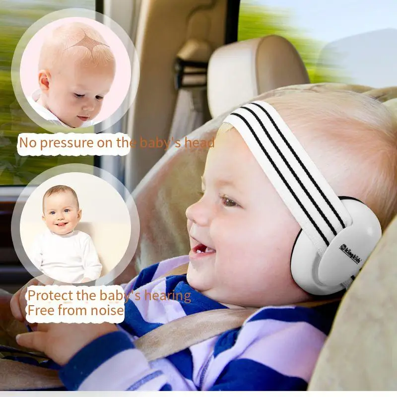 Orejeras ajustables para bebés, Mini auriculares a prueba de ruido, protección auditiva para niños, orejeras antirruido para dormir al aire libre y