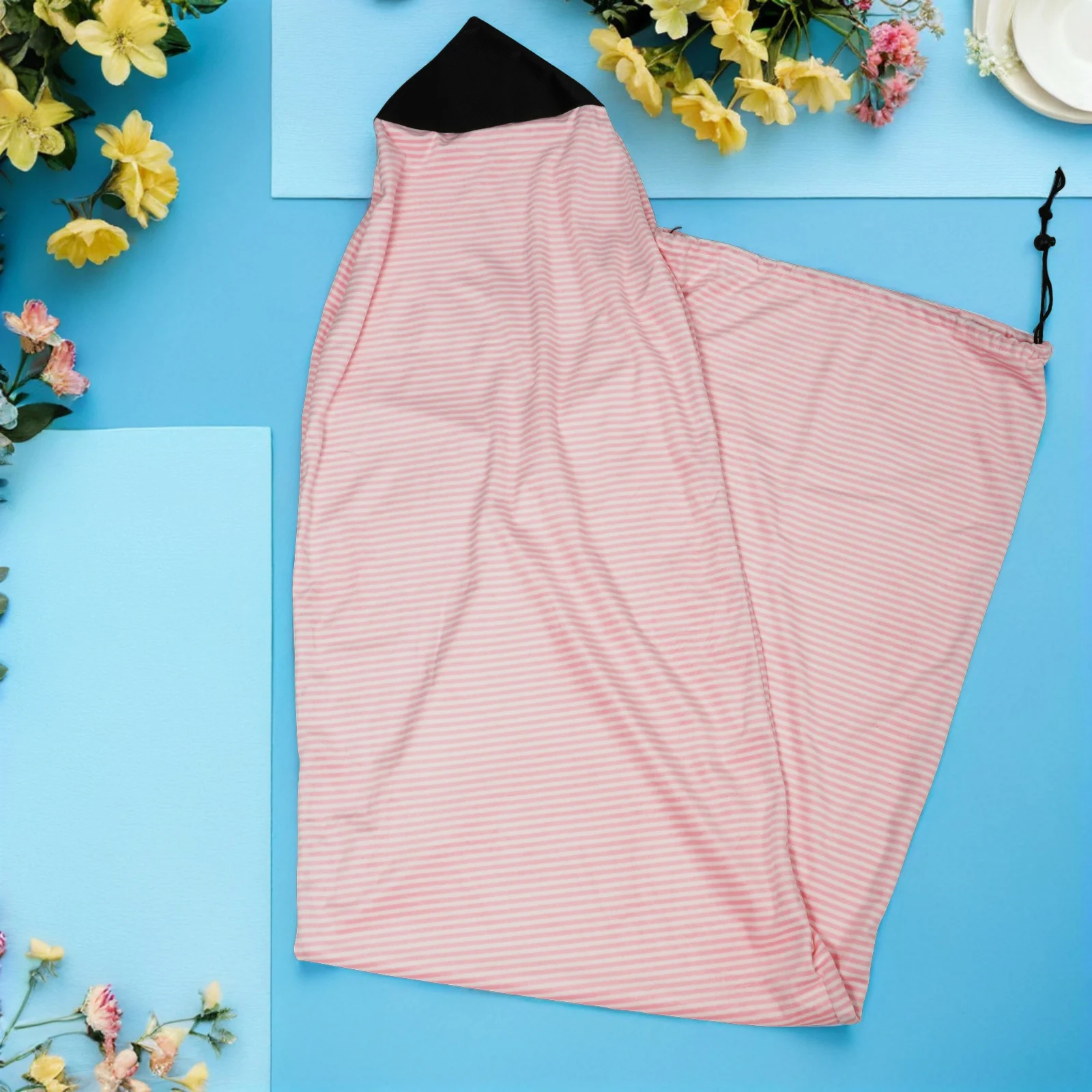 حقيبة تخزين لوح ركوب الأمواج باللون الوردي والأبيض مناسبة عالميًا لحماية خفيفة الوزن برباط قابل للتعديل #4