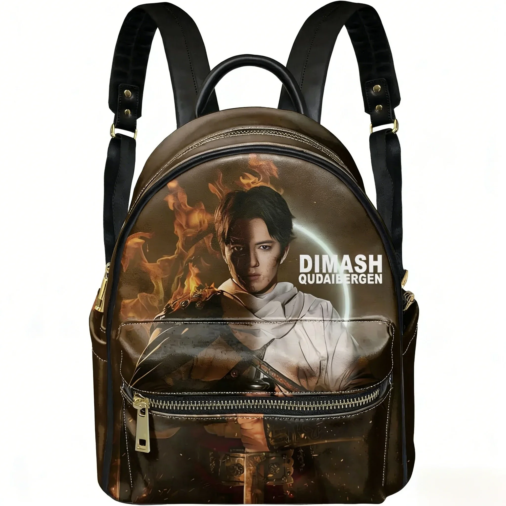 

Dimash Qudaibergen Backpack Womens Men Personalized Double Shoulder Bag Business Travel Bookbag Rucksack Gift Daypack