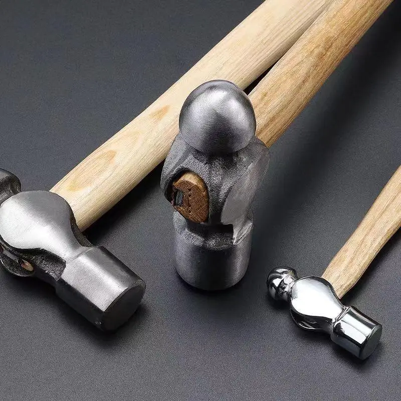 1PCS Mini Hammer Smashing Walnut Round Head Wooden Handle Hammer Car Escape Tool Hand Hammer Multi Function Mini Hammer