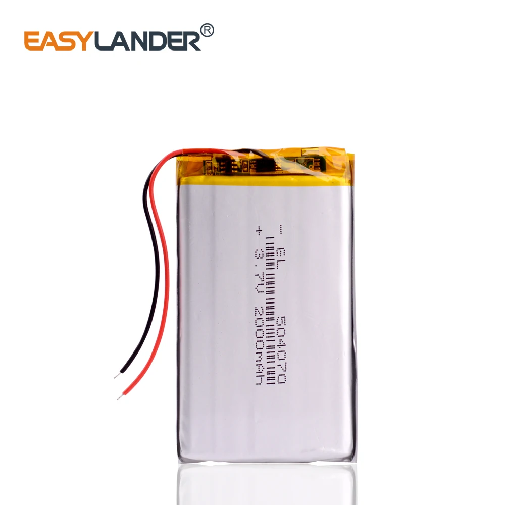 

3.7V,2000mAH,504070 Polymer lithium ion / Li-ion battery for TOY,POWER BANK,GPS,mp3,mp4