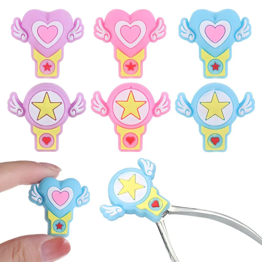 

Angel Heart Nail Cuticle Pedicure Tools Scissors Sleeve Dead SkinTweezers Cap Scissors Cover Scissors Protective Cases