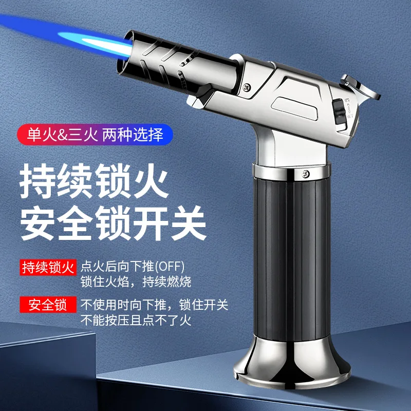 

High Temperature Windproof Torch Lighter Outdoor BBQ Igniter Kitchen Moxibustion Welding Gun