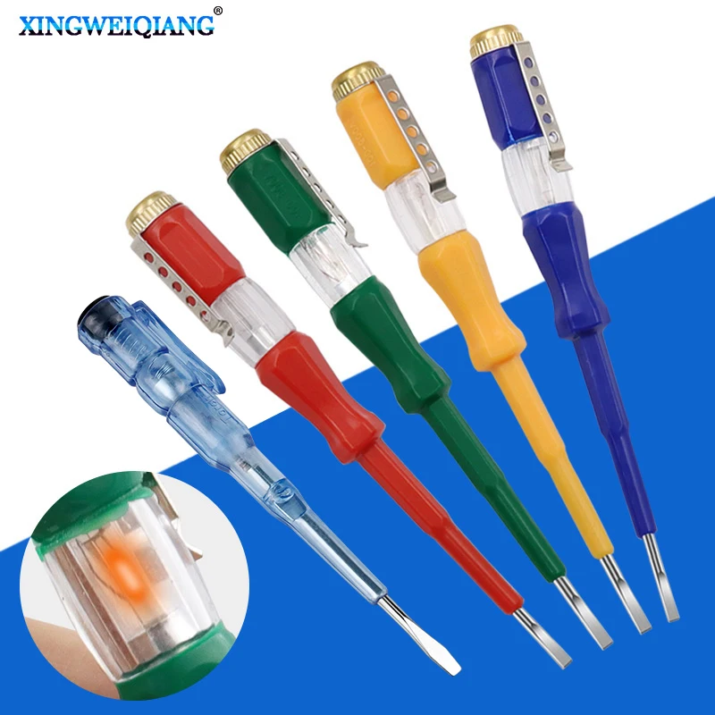 Electrical Test Pen Portable Circuit Flat Screw Batch  Brass Cap Test Pen Contact Test Pen