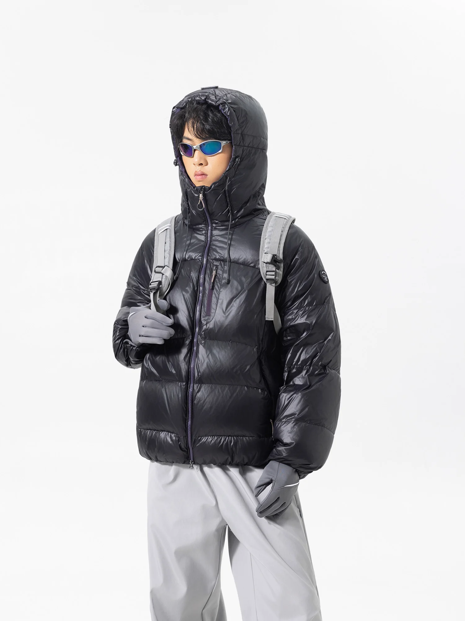 

Мужская утепленная пуховая куртка с капюшоном для активного отдыха, ветрозащитная, водоотталкивающая, теплая, с наполнителем из полиэфирного волокна и белого утиного пуха