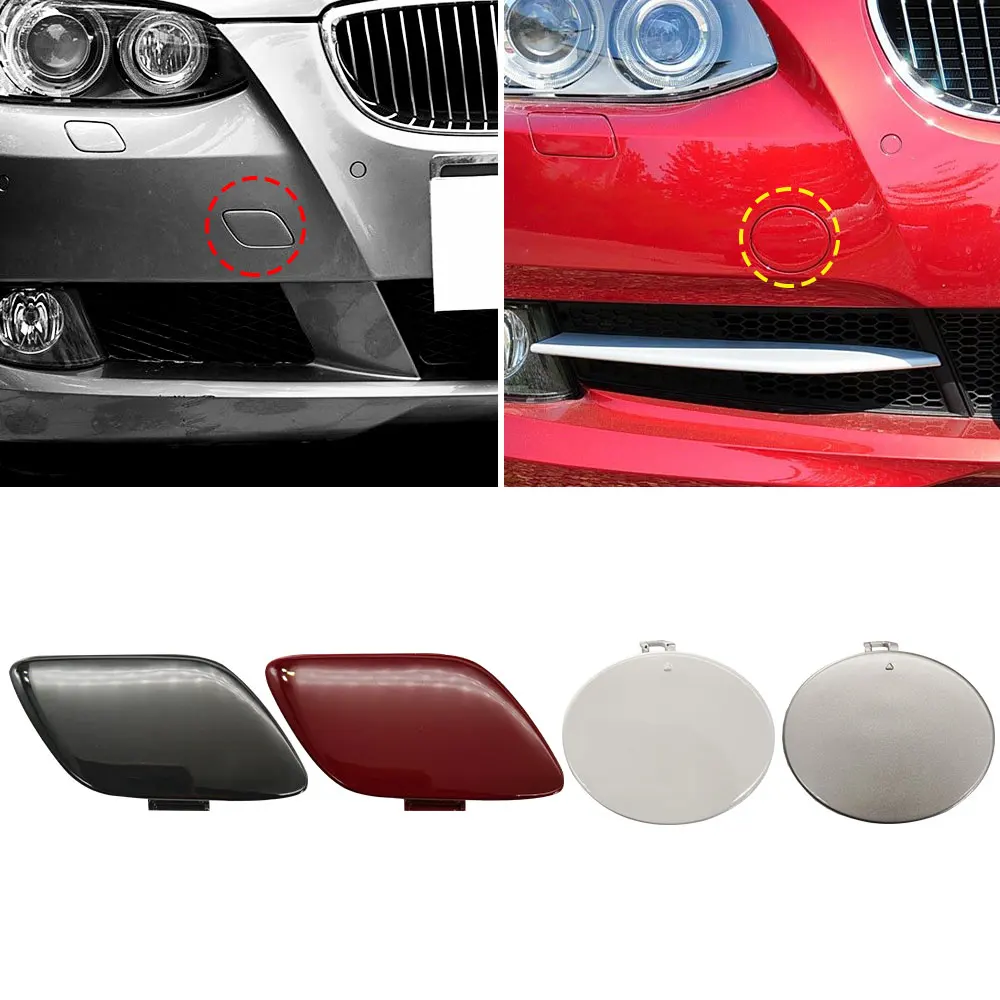 For BMW E92 E93 Car Front Bumper Tow Hook Cover Cap Black White Silver For BMW 3 Series Coupe 2006-2012 320 323 325 330 335