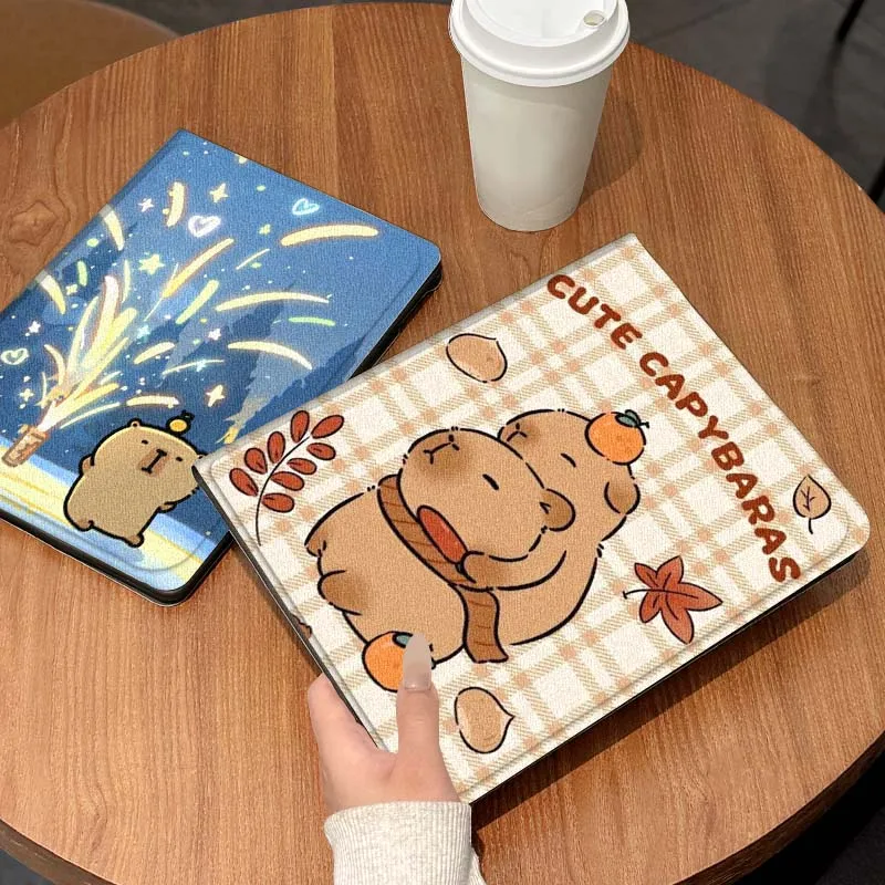 

Capybara Cool Cute Cartoon For Xiaomi Redmi Pad 2 7 8 6 6S 5 4 SE Pro 8.8 11 8.7 11.2 12.4 Ultra Plus Max Tablet Case