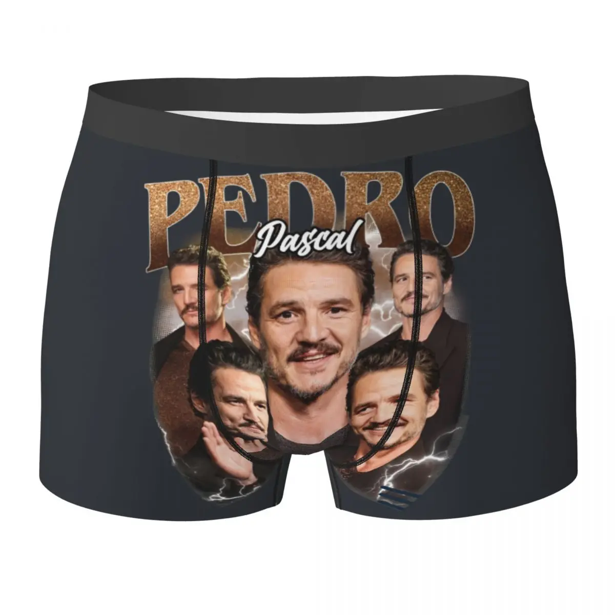 

Нижнее белье Pedro Pascal (5), модные боксеры с 3D чехлом, таможенные трусы-боксеры, эластичные мужские трусы, большой размер