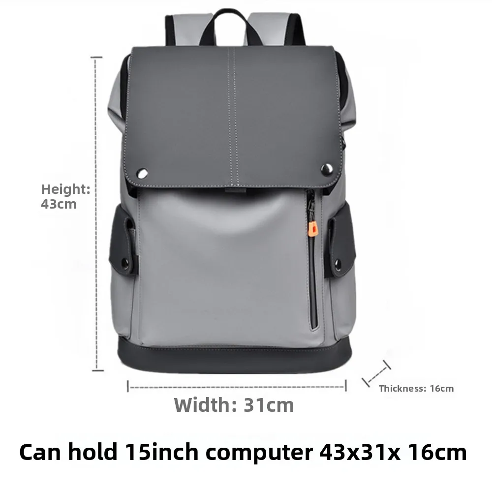 Nowy plecak biznesowy męski 2025, plecak o dużej pojemności, torba podróżna na laptopa, funkcjonalna torba robocza, modna skóra PU