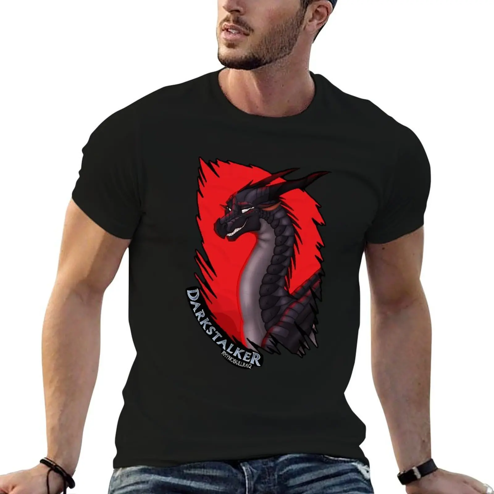 

Darkstalker Wings of Fire Legends T-Shirt black cotton t-shirt plain for man package t shirt custom print T-Shirt