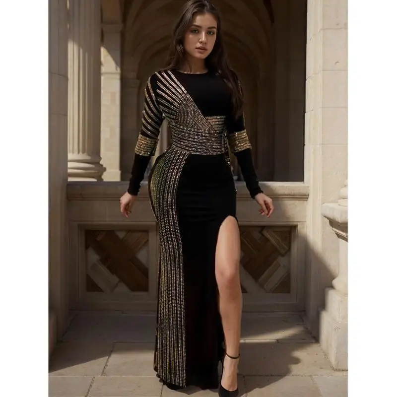 Superbe femme de chambre à eau diamant à fente haute Dr Ele Cleanfit H Version tissu en lin t-shirt quart Sve pour Ciwalk