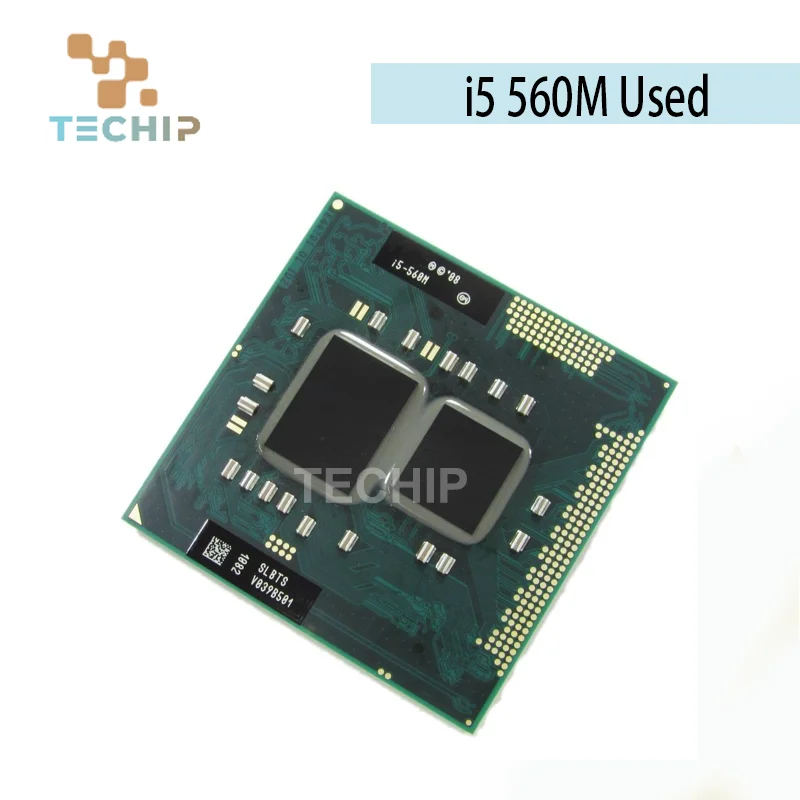 Processador de laptop core i5 560m 2.66ghz dual-core original pga988 slbts cpu de notebook