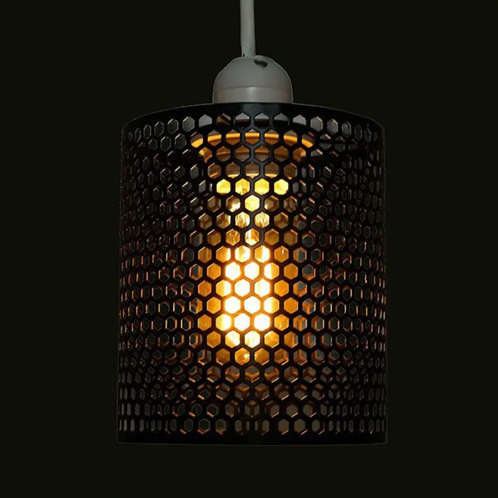 Retro Indoor Lighting Lamp Covers Europe America Style Iron Lampshade Simple Chandelier Mesh Ball Home Decoration