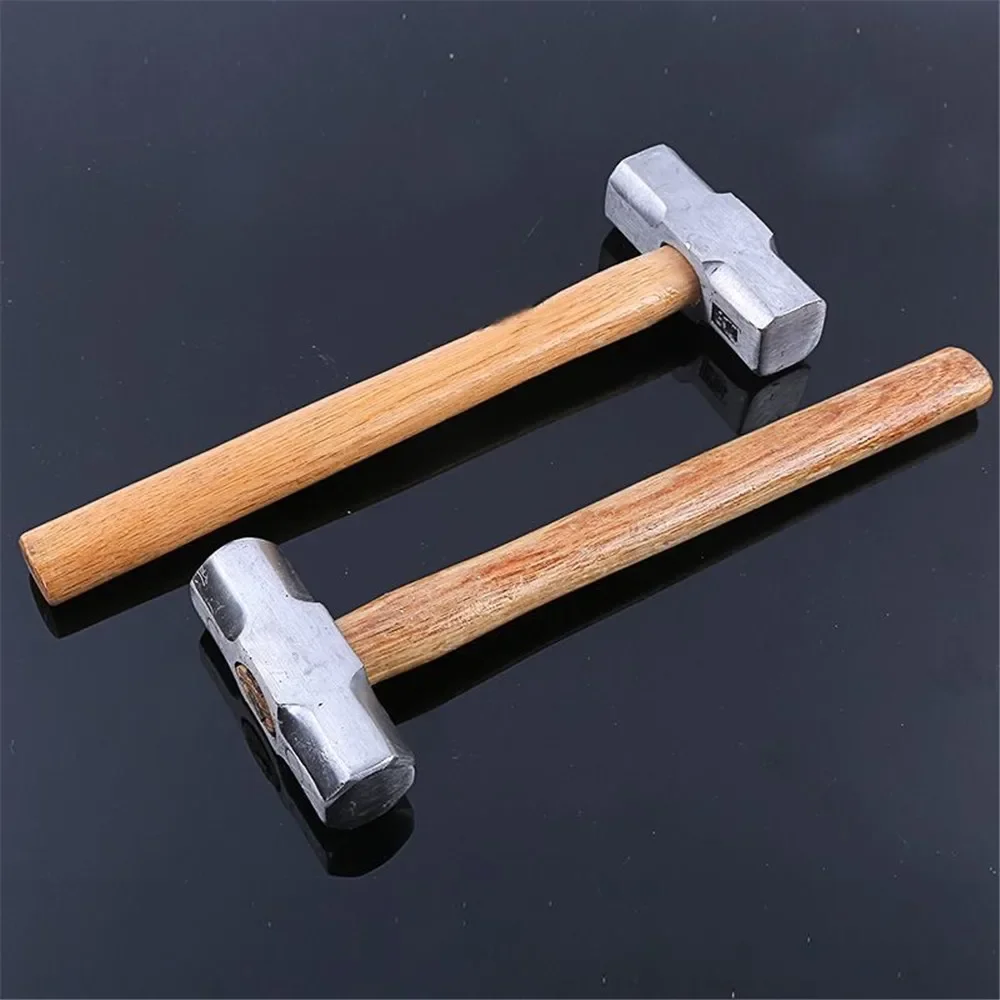 

4P 6P 8P Wooden Handle Sledge Hammer Forged Steel Octagon Nail Hammer Heavy Duty Square Head Big Masonry