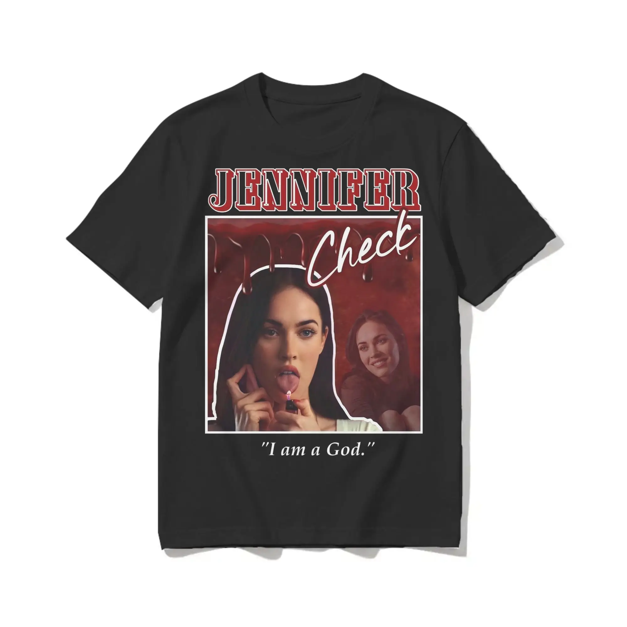 Vintage Jennifer's Body check 2000's aesthetic T-Shirt for Men Women 100% Cotton T Shirts  Short Sleeve Tee Shirt Gift Idea
