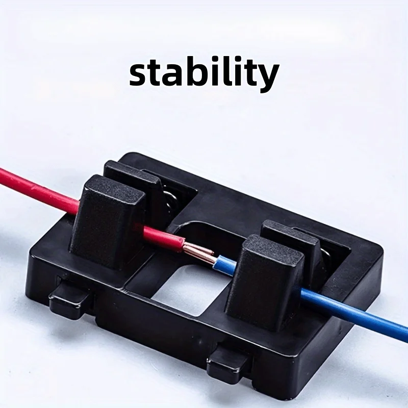 Thickened Non-Slip Welding Fixer Dual-Slot Wire Holder – Sturdy Welding Electrode Stand for Metal Practice, Neat Wiring Solution