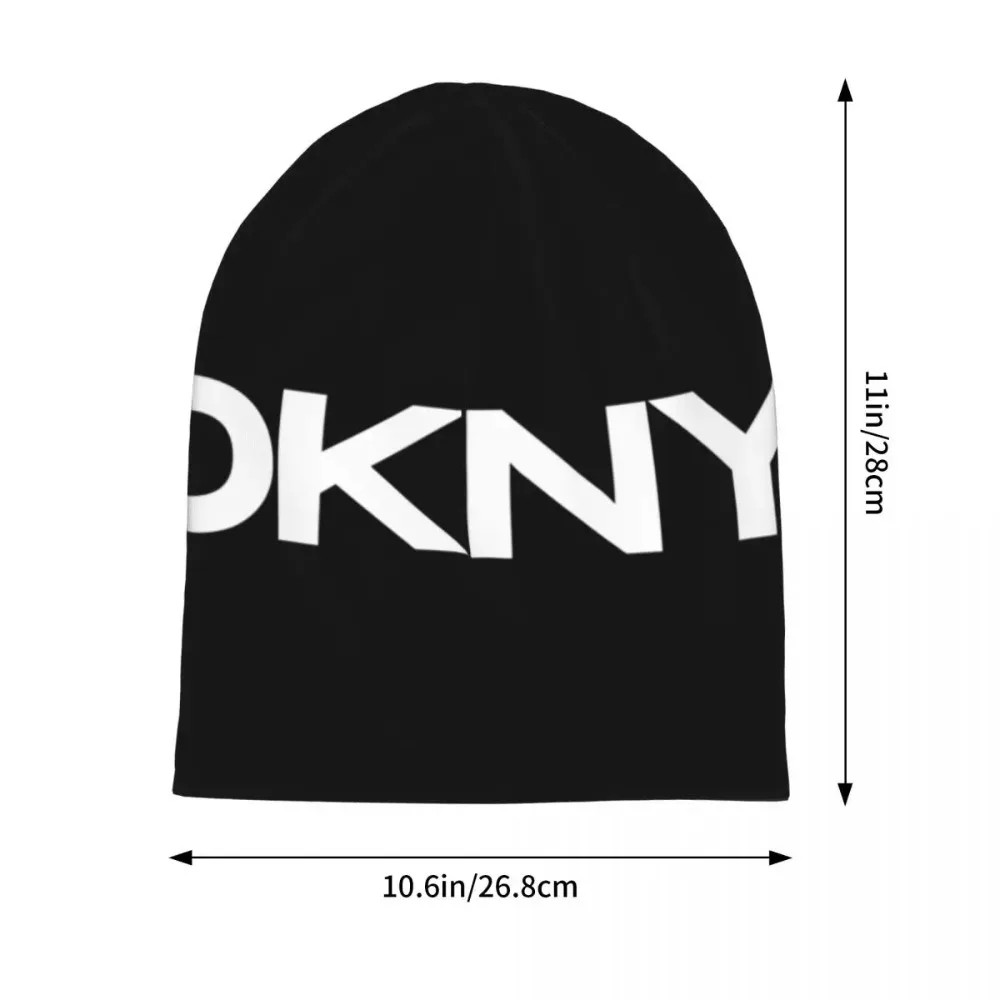 DKNYED Logo Skullies Beanies Hats Hip Hop Unisex Outdoor Cap Warm Dual-use Bonnet Hats