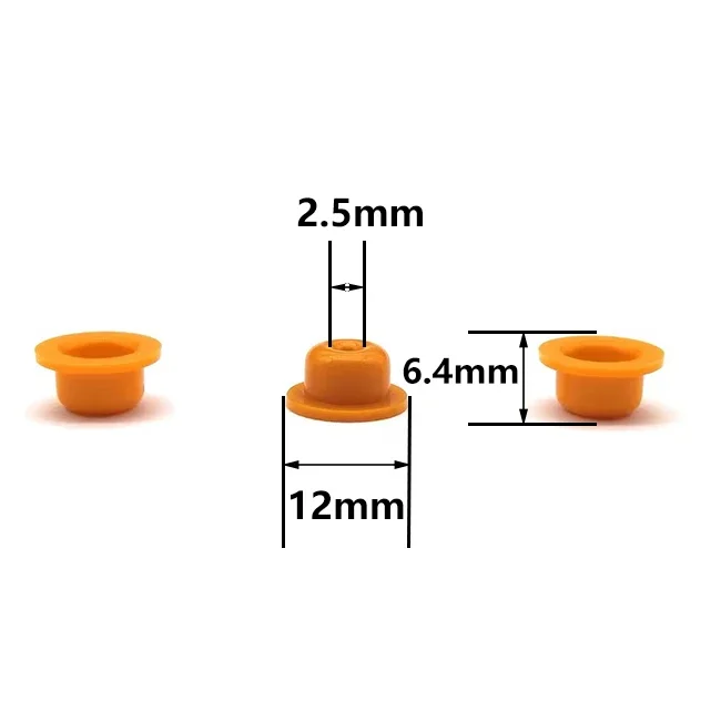 500pcs Fuel injector Plastic Part Pintle Cap Fit for BMW OEM ASNU036 Fuel Injector Repair Service Kit 12*6.4*2.5mm PS-31018