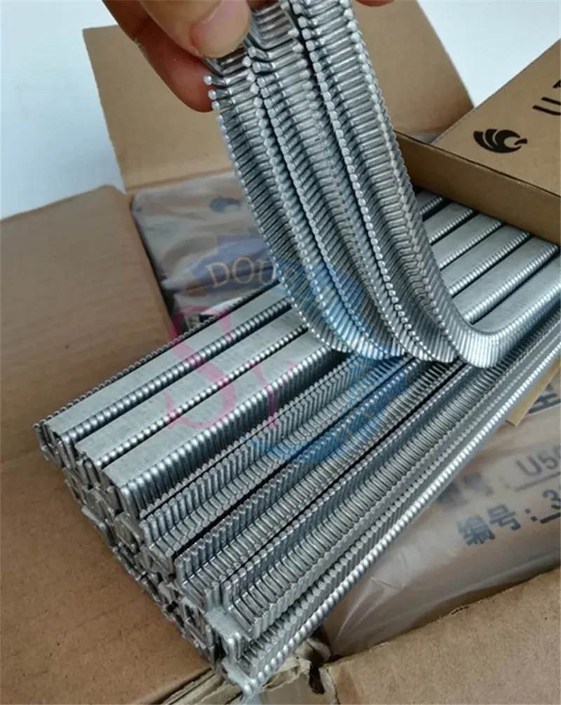 1 صندوق مشبك يدوي على شكل حرف U U U506/503/508 ماكينة قص السجق/مقاطع لآلة شد السوبر ماركت 4400 قطعة