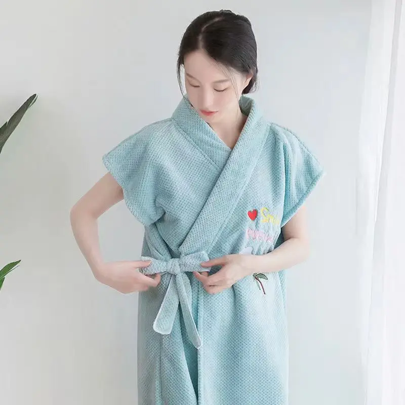 Japanese Traditional Style Woman Embroidery Pajamas Sleepwear Cottom Kimono Yukata Lover Home Bathrobe Nightgown Leisure Wear