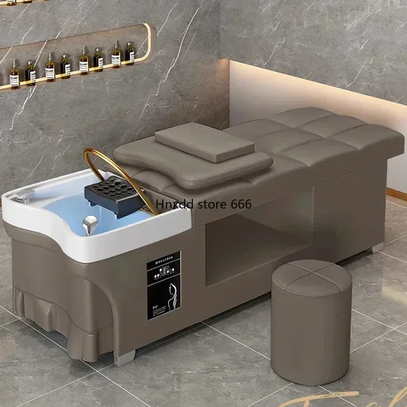 Beauty Salon Shampoo Basin Stand Headspa Bed Chairs Customer Hair Washbasins Professional Makeup Chair Bowl Sink Living Room Spa