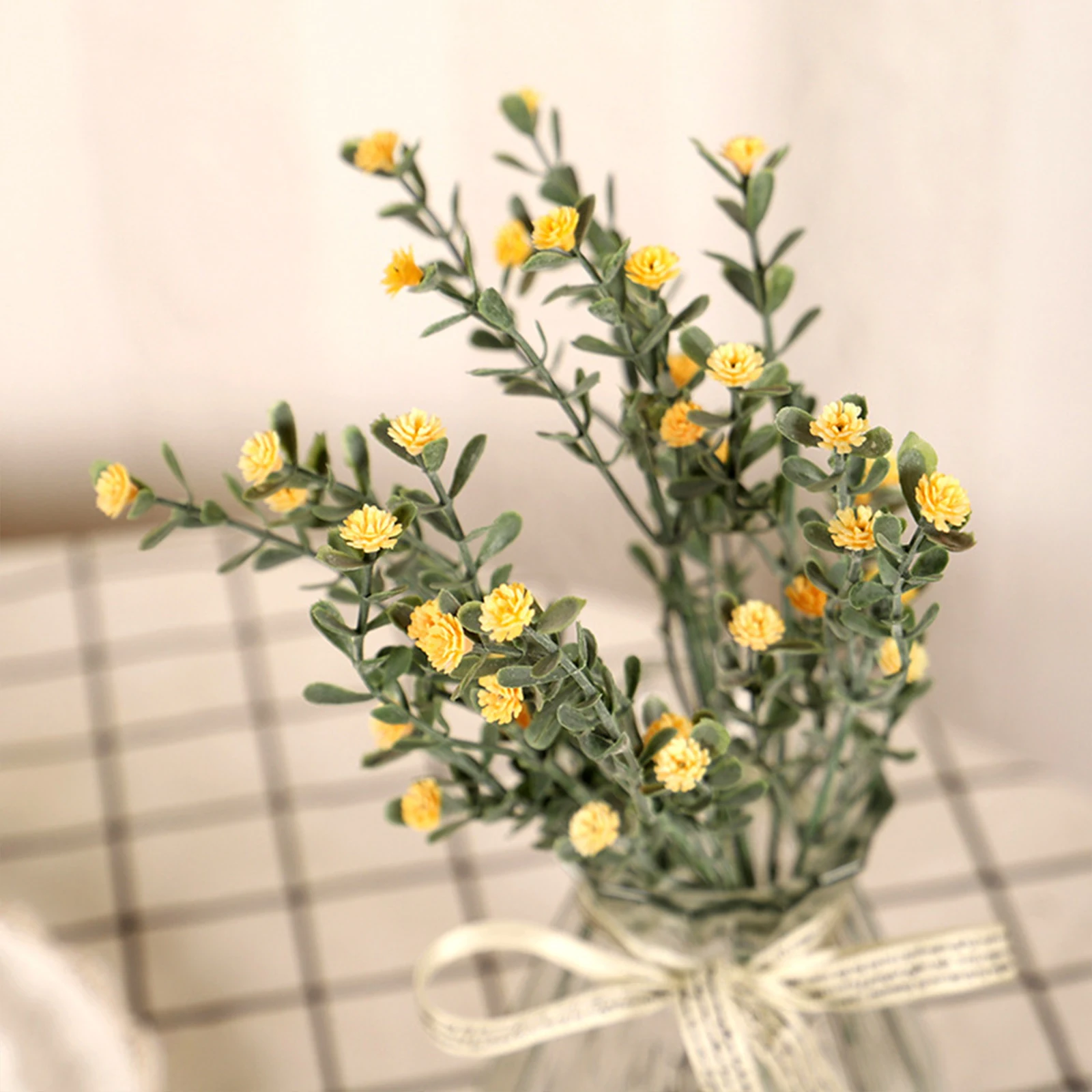 

Gypsophila Fake Flower Artificial Flowers Party Home Decoration Wire Bouquets Decorative White DIY Floral Babies Breath