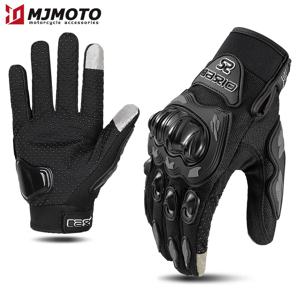  Ummer Breathable Full Finger Motorcycle Gloves Non-slip Wear-resistant Motocross Racing Gloves Touch Screen Moto Biker Gloves 