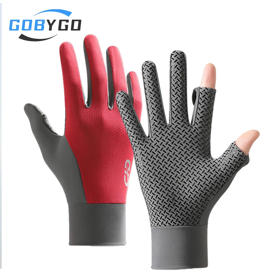 Luvas de ciclismo GOBYGO, respiráveis, antiderrapantes, resistentes ao desgaste, luvas esportivas de meio dedo, equipamento para caminhadas ao ar livre, motociclismo