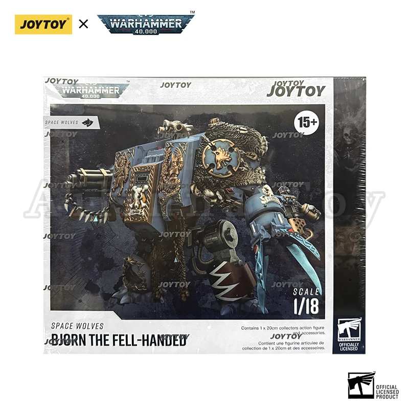 JOYTOY 1/18 Action Figure Mecha 40K Space Wolves Bjorn the Fell-Handed Re-issue Version Anime Model Toy Gift