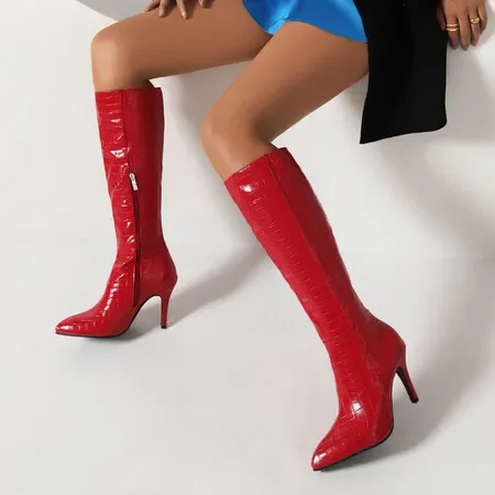Big Size thigh high boots knee high boots over the knee boots women ladies boots shoes woman winter boots women