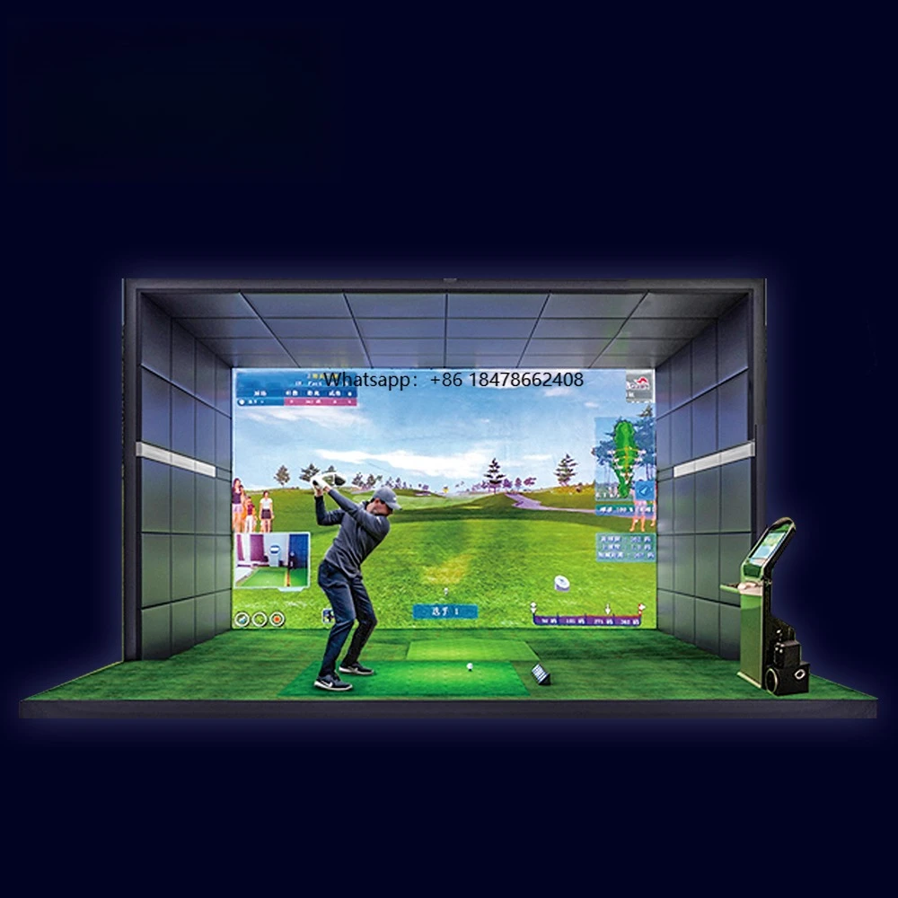 

PGM MNQ001 Golf Simulator for Home Use 3D Swing Analyzer with Indoor Training System & Virtual Course