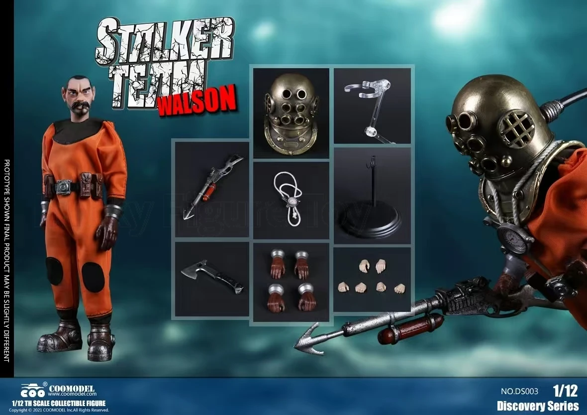 【Original】COOMODEL DS001/DS003/DS006 Discovery Series STALKER TEAM 1/12 Scale Action Figure Model Toy