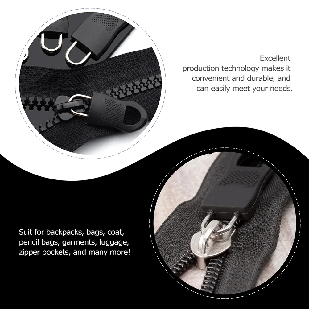 

24Pcs Zipper Head Replacement Kit Strong Detachable Pull Tabs for Suitcases Backpacks Jackets Down Coats Bag Zipper Fixer