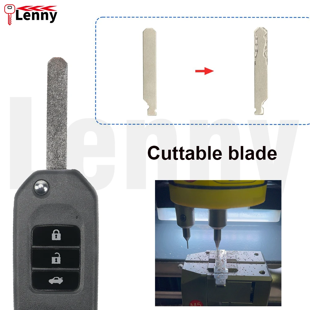 

Lenny FCC:TWB1G721 HLIK6-3T Blade:AG Cuttable blade car flip remote key For Honda Accord Civic City CRV Jazz XR-V Vezel HR-V FRV