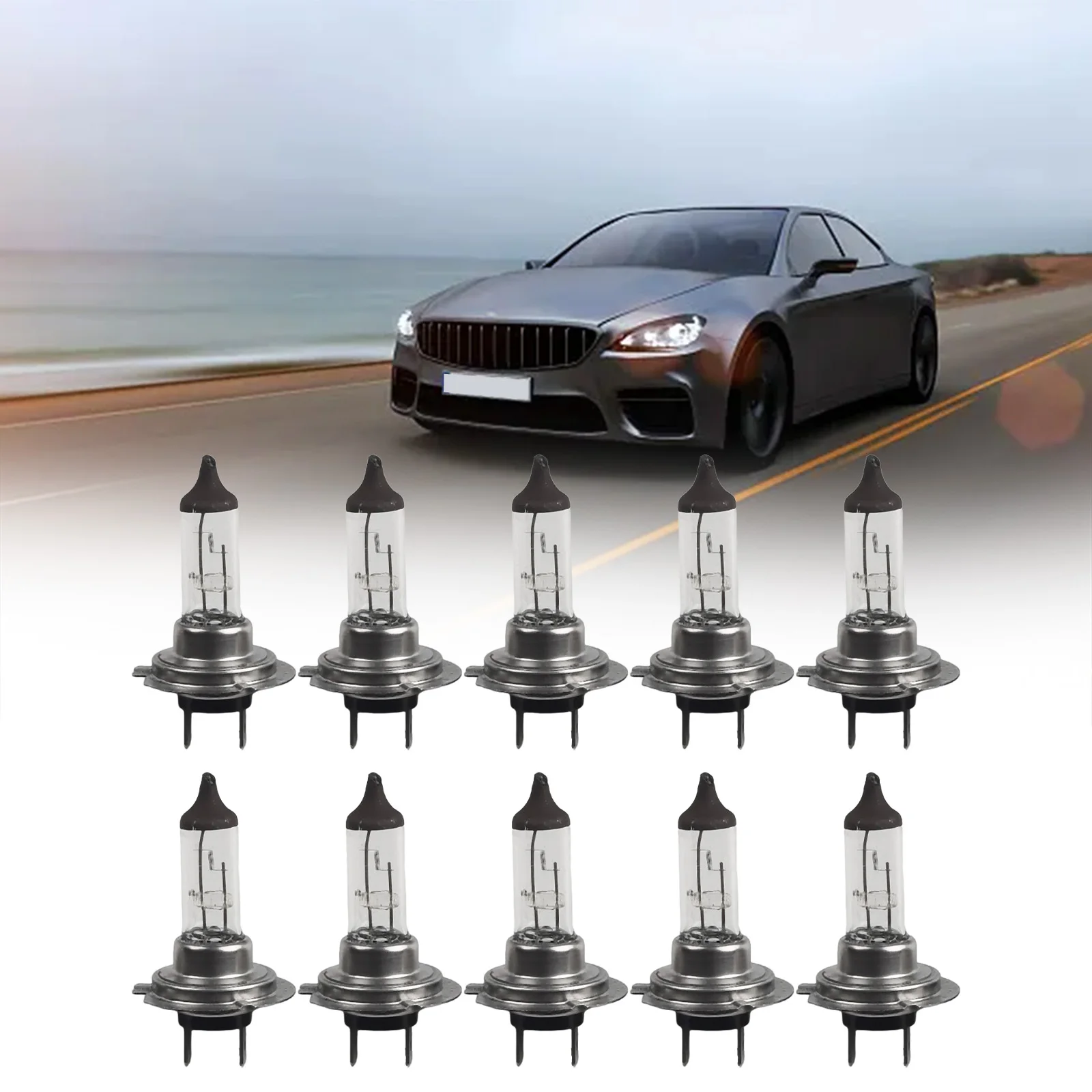 Lamps Headlights Accessories Aluminum Alloy 12V-24V DC 360 Degrees 50000H 55W H7 Model High Quality Replacement