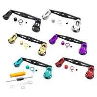 1set FOR Shimano Baitcast Straight Board Reel Rocker Carbon Fiber Handle Bearing Carbon Fiber Lightweight 16g Fishing Equipment