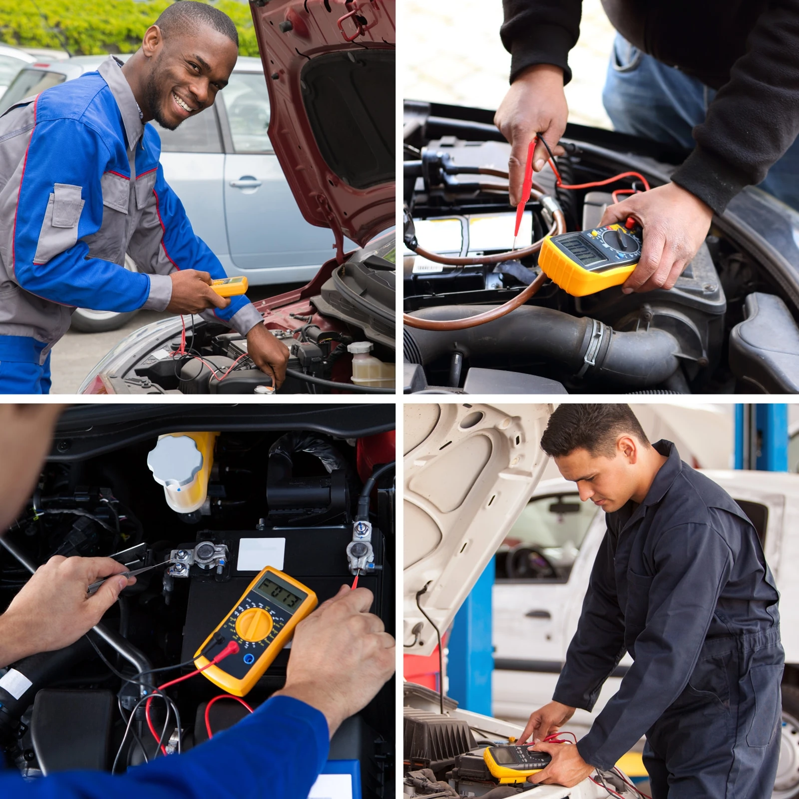 

6pcs Multimeter Needle High Precision Car Electrical Testing Probe Tips Anti-Breaking Handle Portable Test Lead Pin For