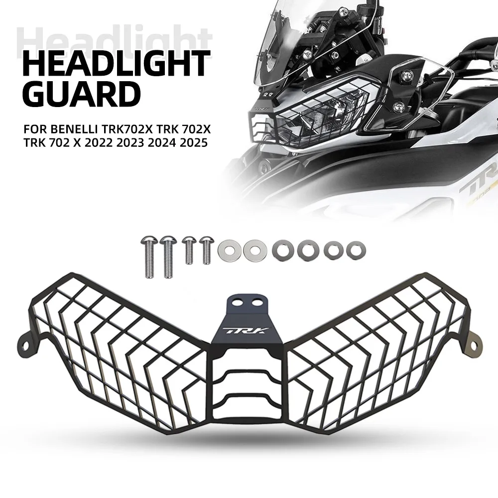For Benelli TRK702X TRK 702X TRK 702 X 2022 2023 2024 2025 Headlight Headlamp Grille Shield Guard Cover Protector TRK702