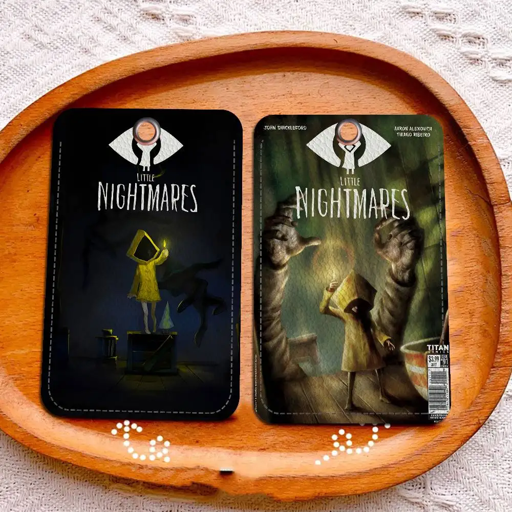 

Game Little Nightmares Cartoon Card Keychain Anime Fashion Pendant Bag ID Door Card Case Bus Card Cute Adult Birthday Gift