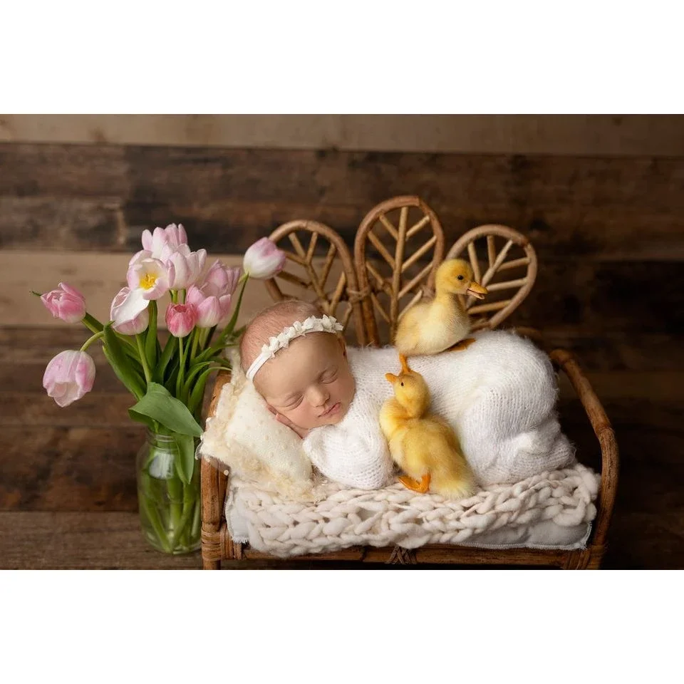 Newborn Photography Chair Bed Retro Basket Posing Baby Photography Props Shooting Studio Fotografía Accesorios