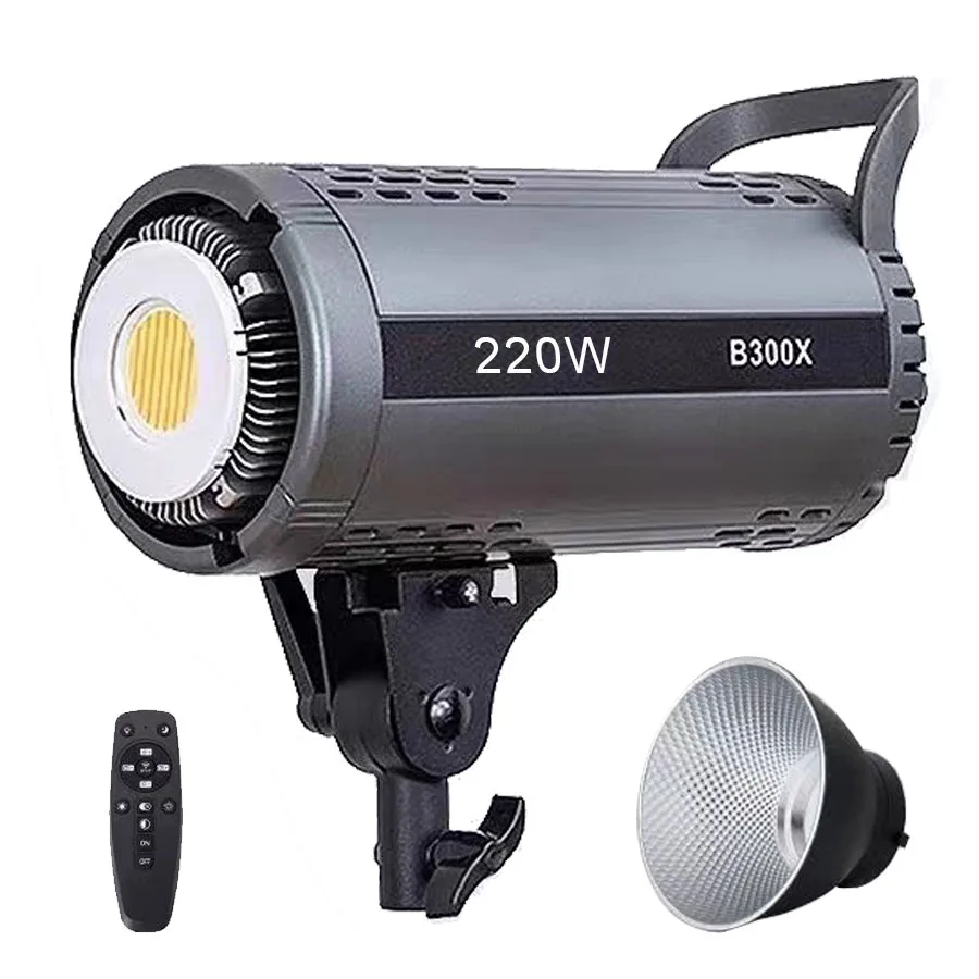 220W Bi Studio LED Video Light Dimmable Bowens Mount Continuous Light for Live Streaming Photo Video Recording