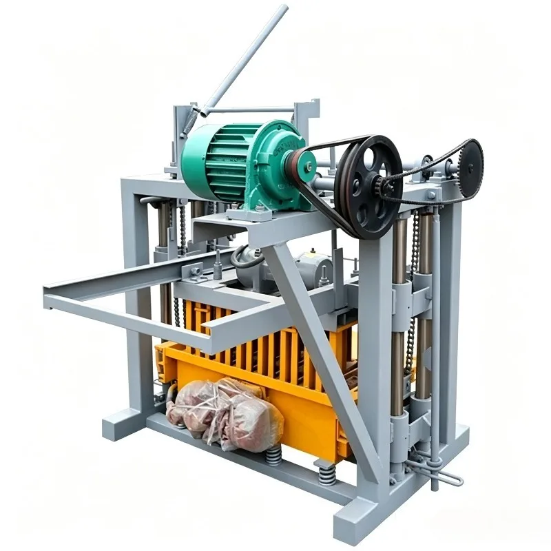 QTJ4-35A Small Brick Making Machine Hollow Block Interlocking Paver Moulding Equipment Easy Operation for Sale