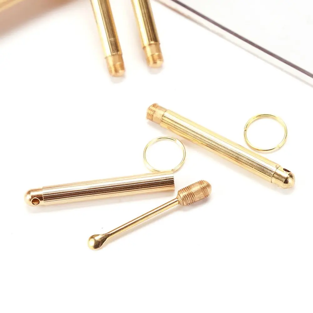 Golden 1PC Earwax Cleaner Health Care Folding Type Ear Dig Tools Curette Ear Wax Removal Tools Ear Spoon