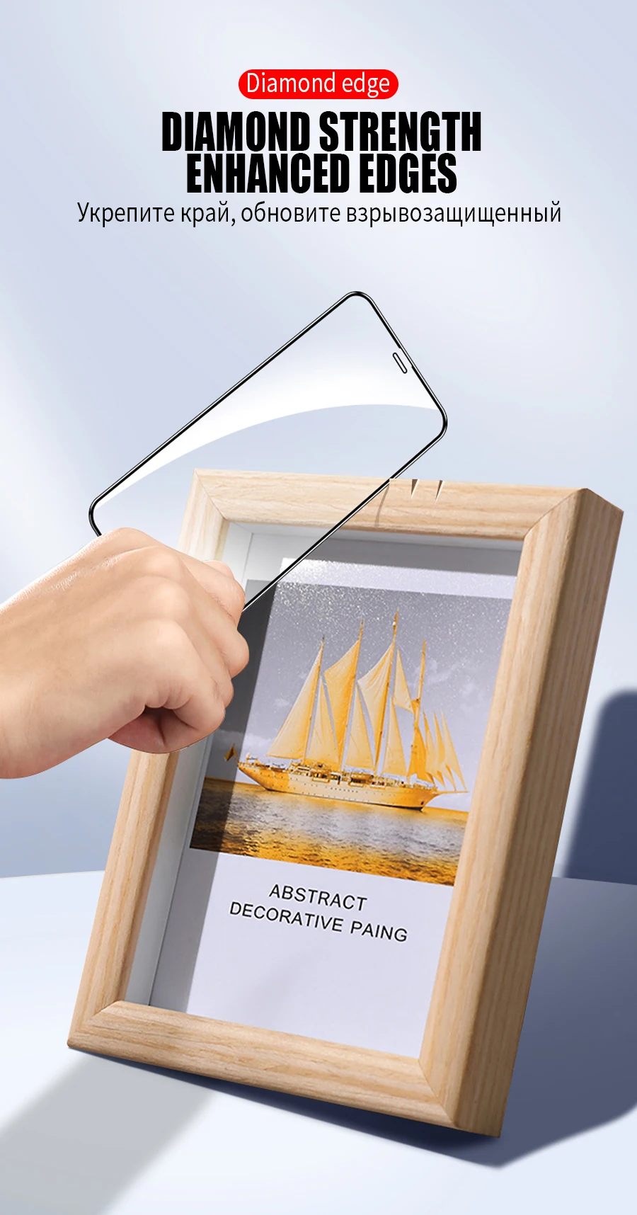 Displayschutzfolie aus gehärtetem Glas für iPhone 16, 15, 14, 13, 12, 11, 18 Pro Max, Schutzglas für iPhone 6, 6S, 7, 8, SE, X, XS, XR, Max. – Detail 6