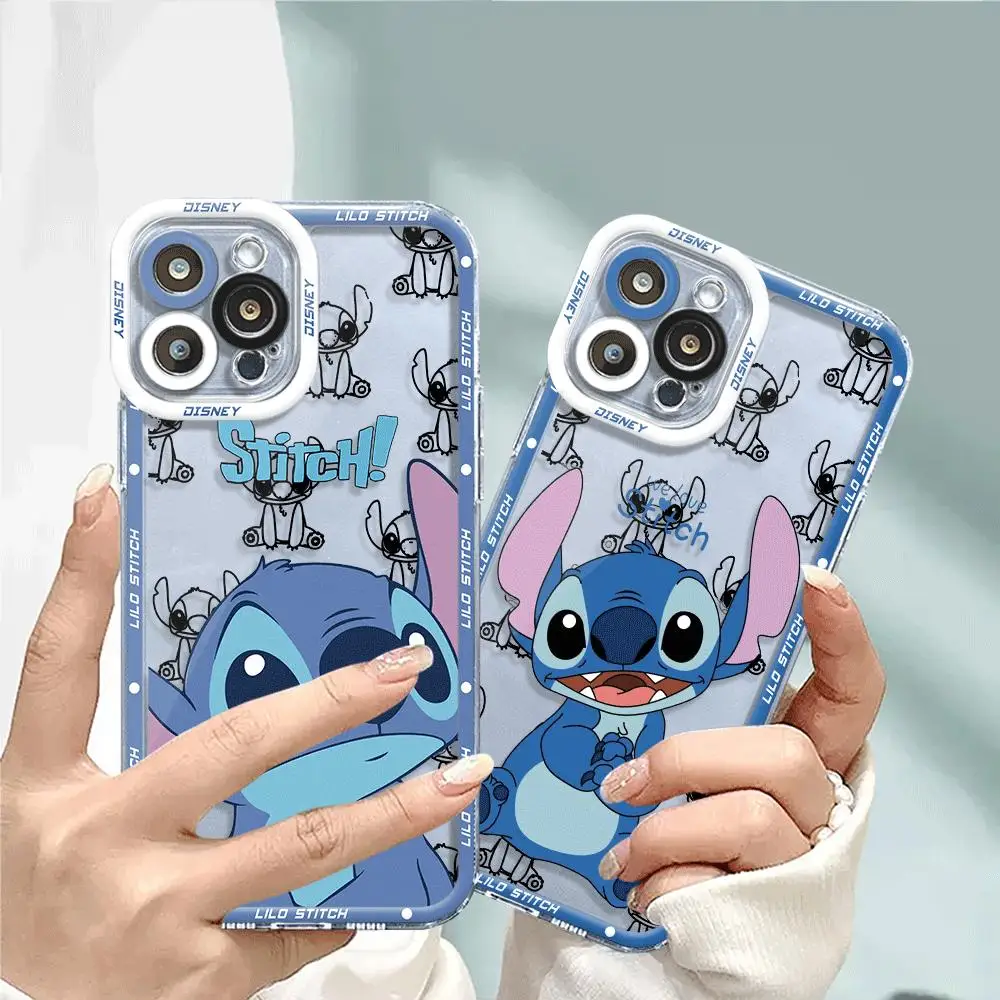 Disney sittch Phone Case for Honor X8a X9a 5G X8 4G 90 Lite X8 Transparent Soft TPU Luxury Cover