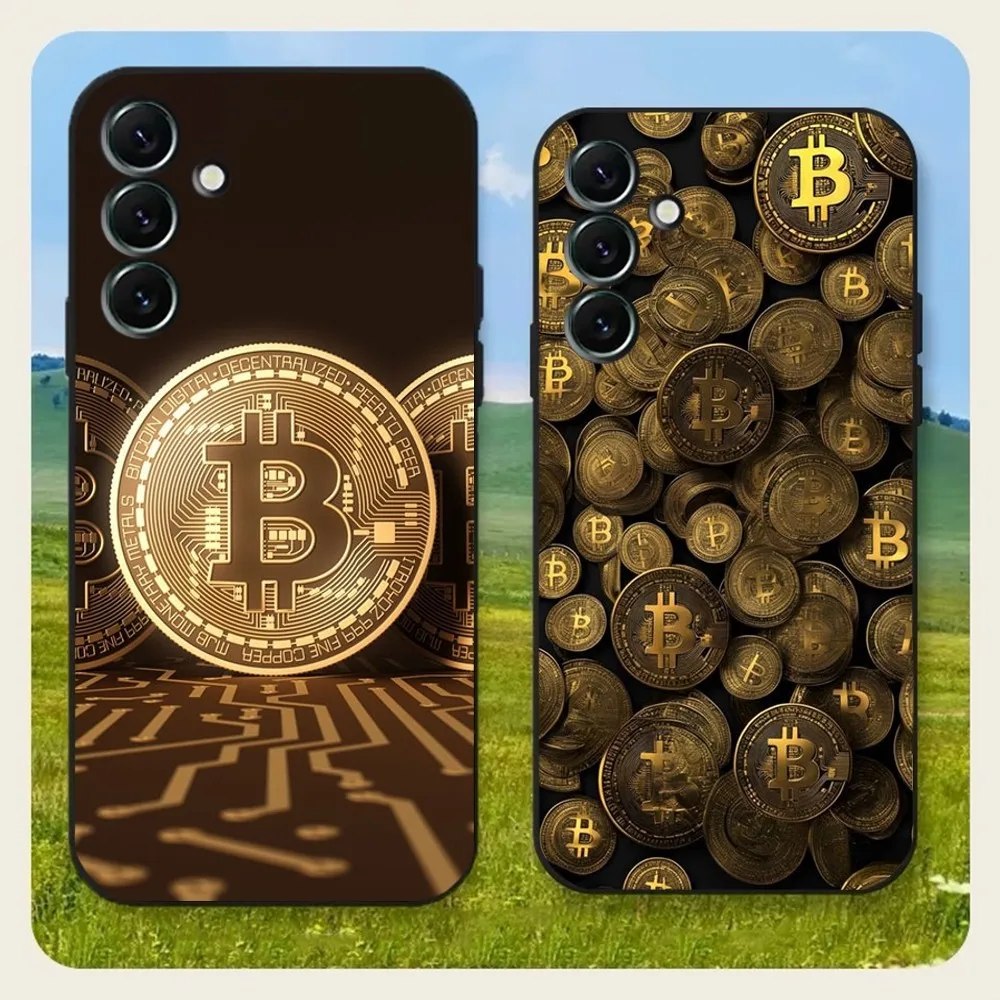 B-Bitcoin  Phone Case For Samsung Galaxy A20,A21s,A22,A31,A32,A52,A53,A72,73,A80,A91Soft Black Cover