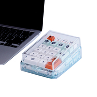 Full Hot Curved 17 Keys 21 Keys Mechanical Keyboard Non-glue Clear Acrylic Dust Cover Compatible 17 PAD 21PAD MOJO PAD K3 GK21