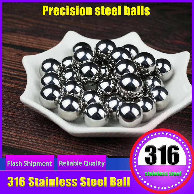 

316L Stainless Steel Bead 2/4/6/8/10/12 solid 15/20/25/30mm Environmentally Friendly Corrosion-Resistant Stainless Steel Ball